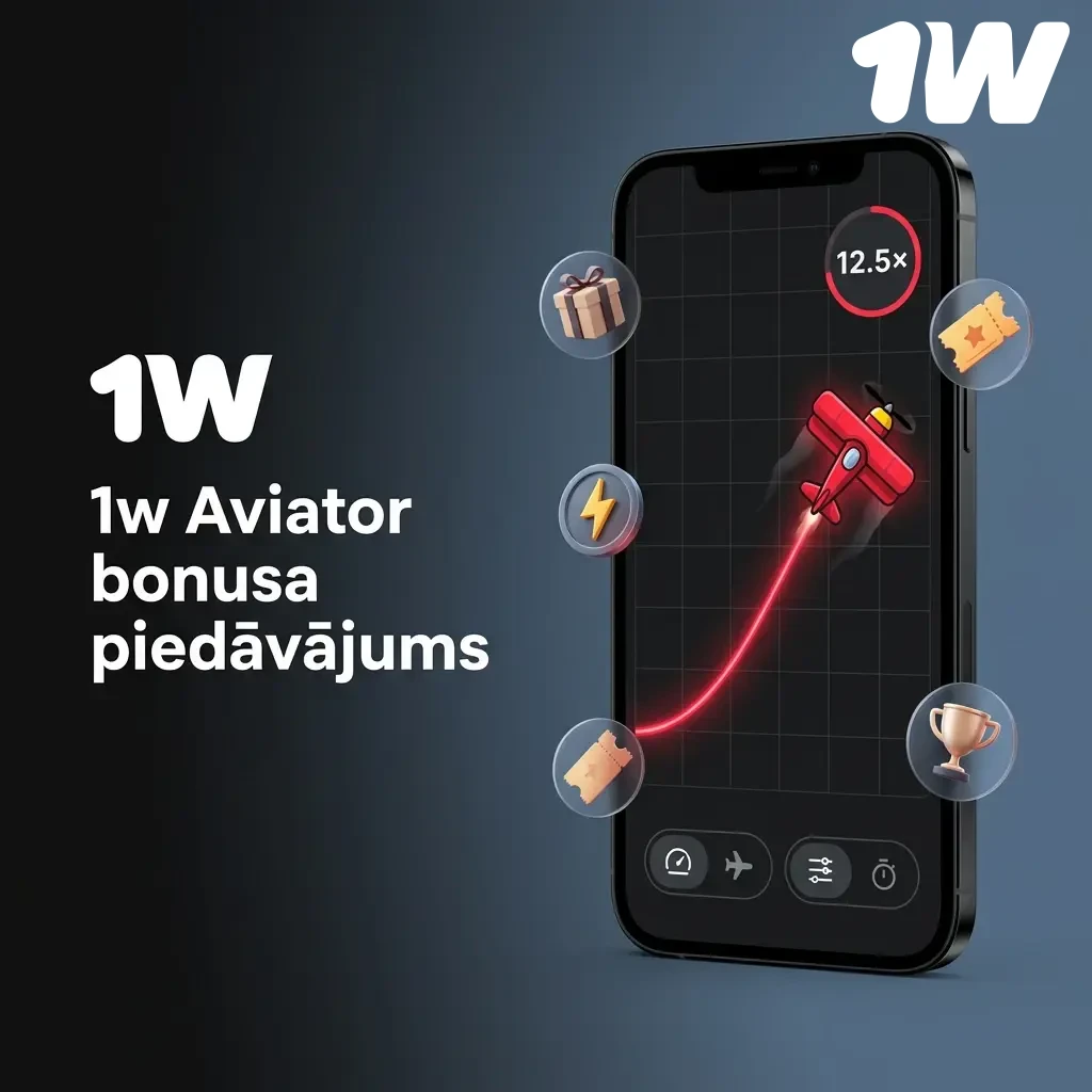 1w Aviator bonusa piedāvājums