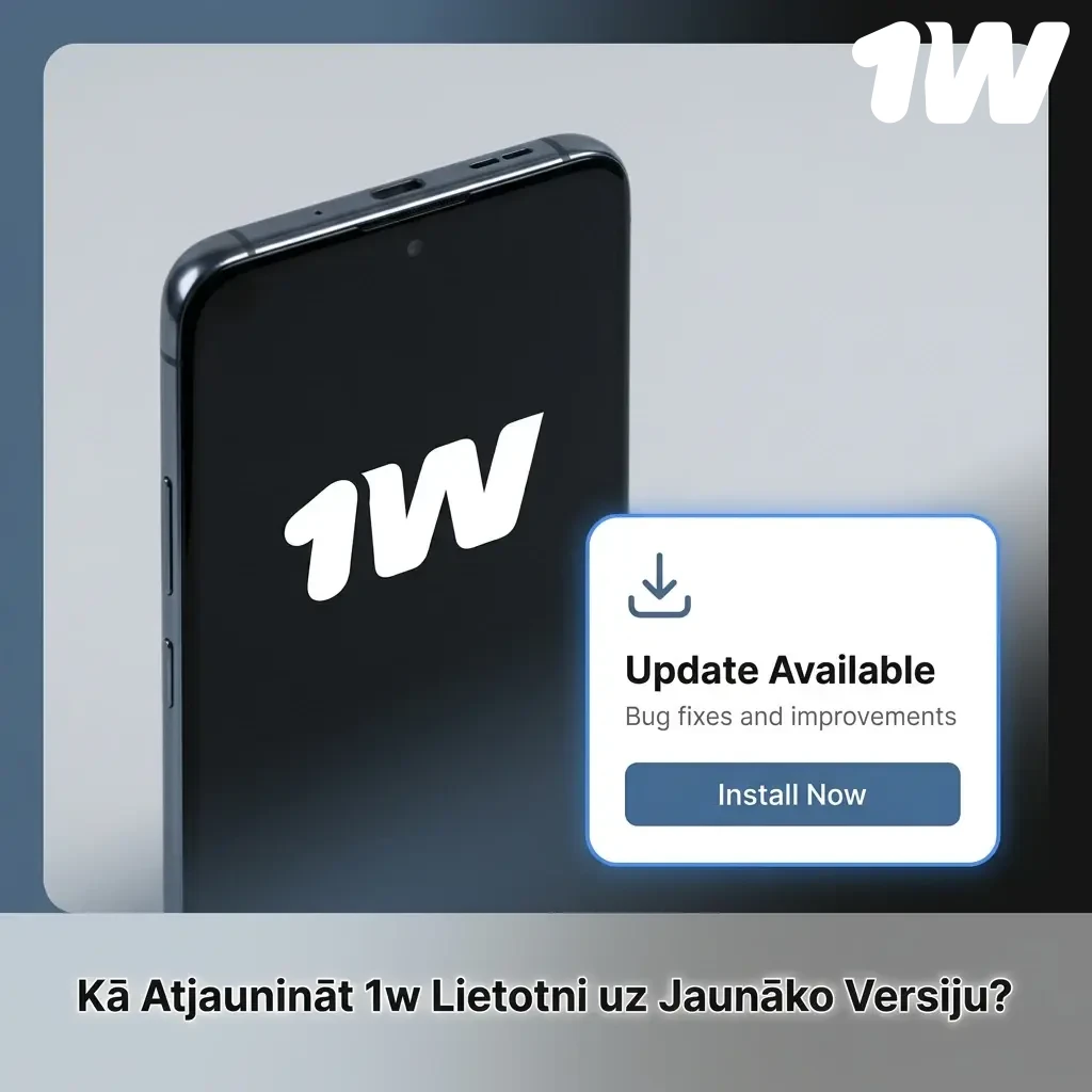 Kā Atjaunināt 1w Lietotni uz Jaunāko Versiju?