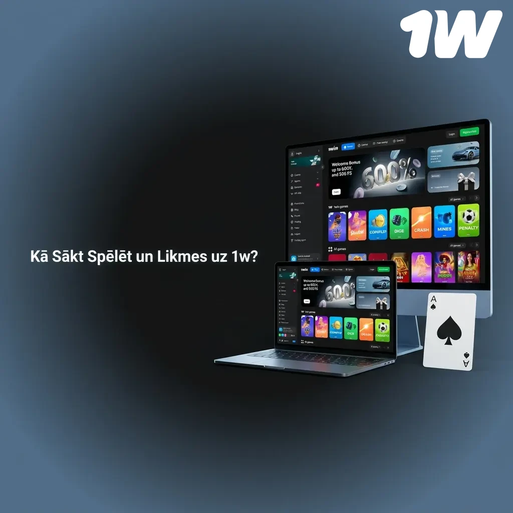 Kā Sākt Spēlēt un Likmes uz 1w?