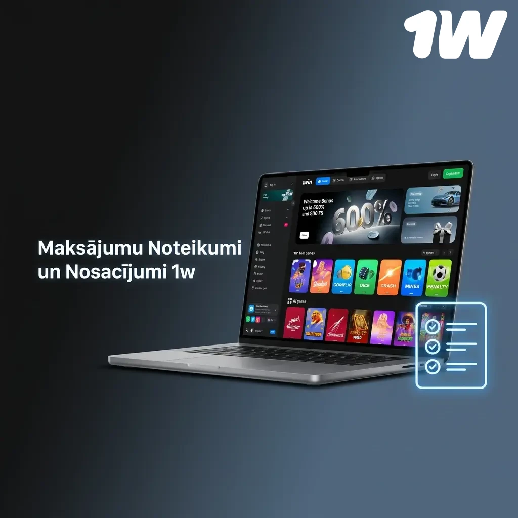 Maksājumu Noteikumi un Nosacījumi 1w