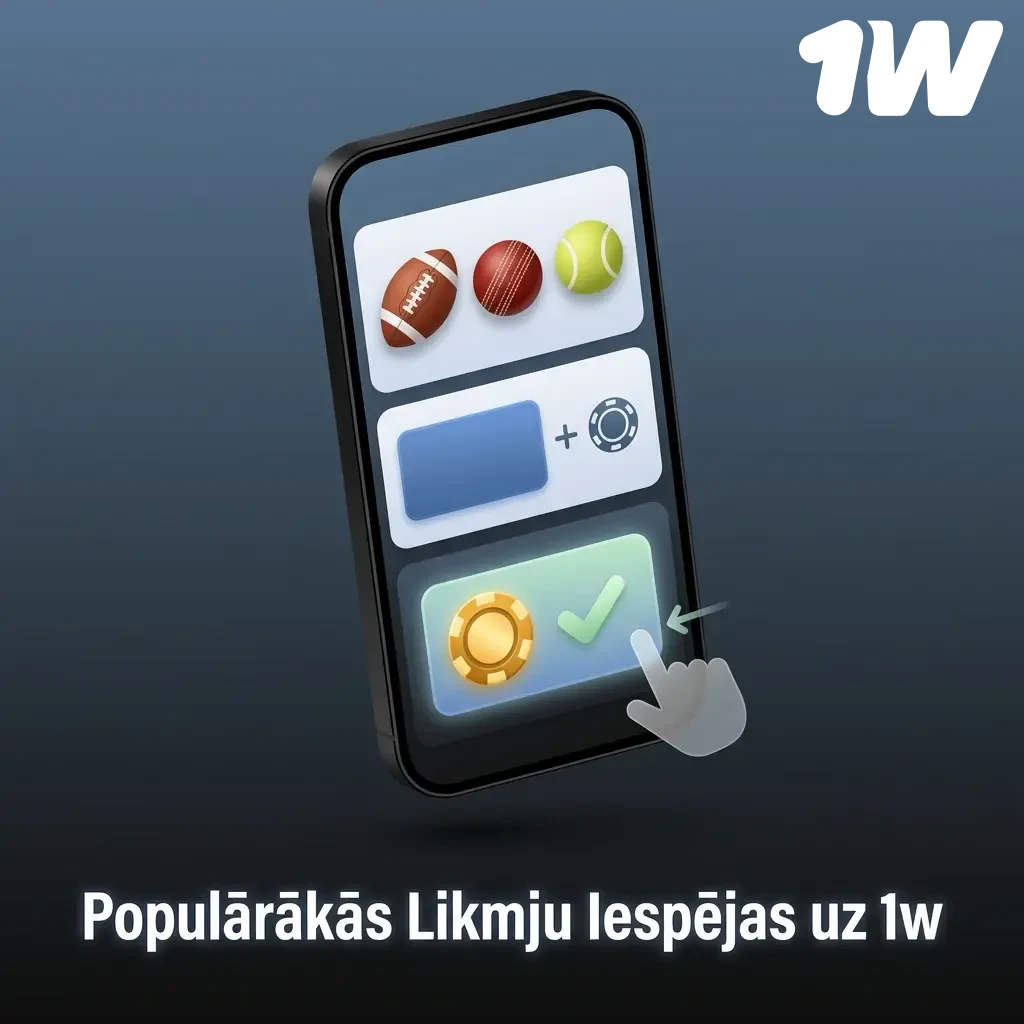 Populārākās Likmju Iespējas uz 1w